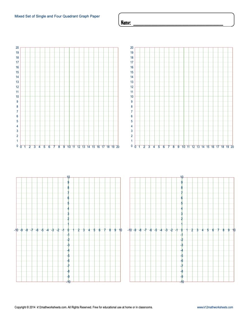 Printable Graph Paper Blank Templates
