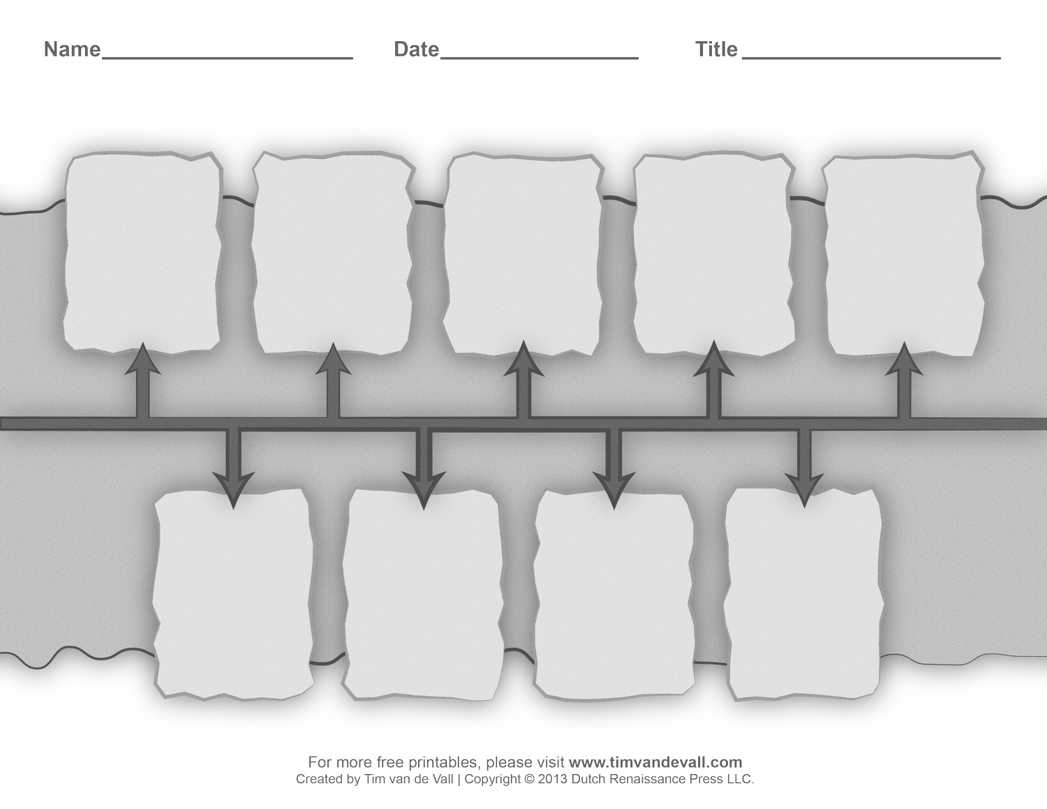 Printable Blank Us History Timeline