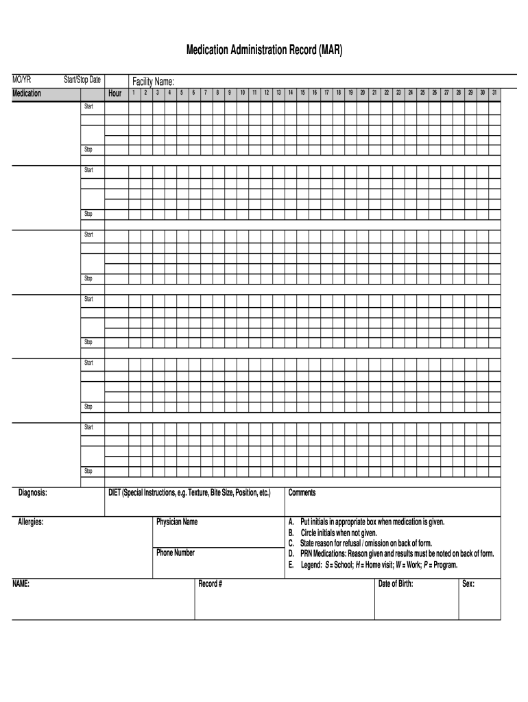 Printable Medication Administration Log Make Fill Online Printable Fillable Blank PdfFiller