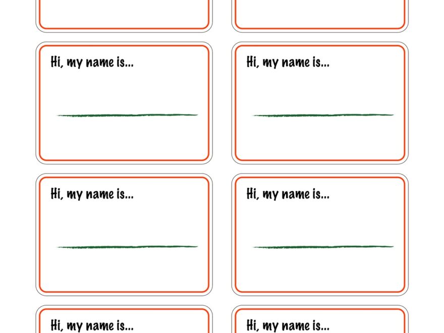 Printable Name Tags Compatible W Avery Templates 5395 05395
