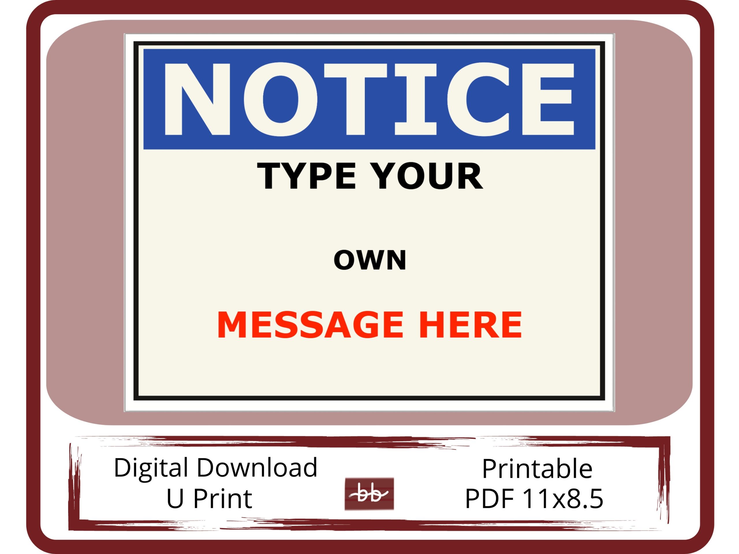 Printable Notice Not An Entrance Sign Worksheets Library