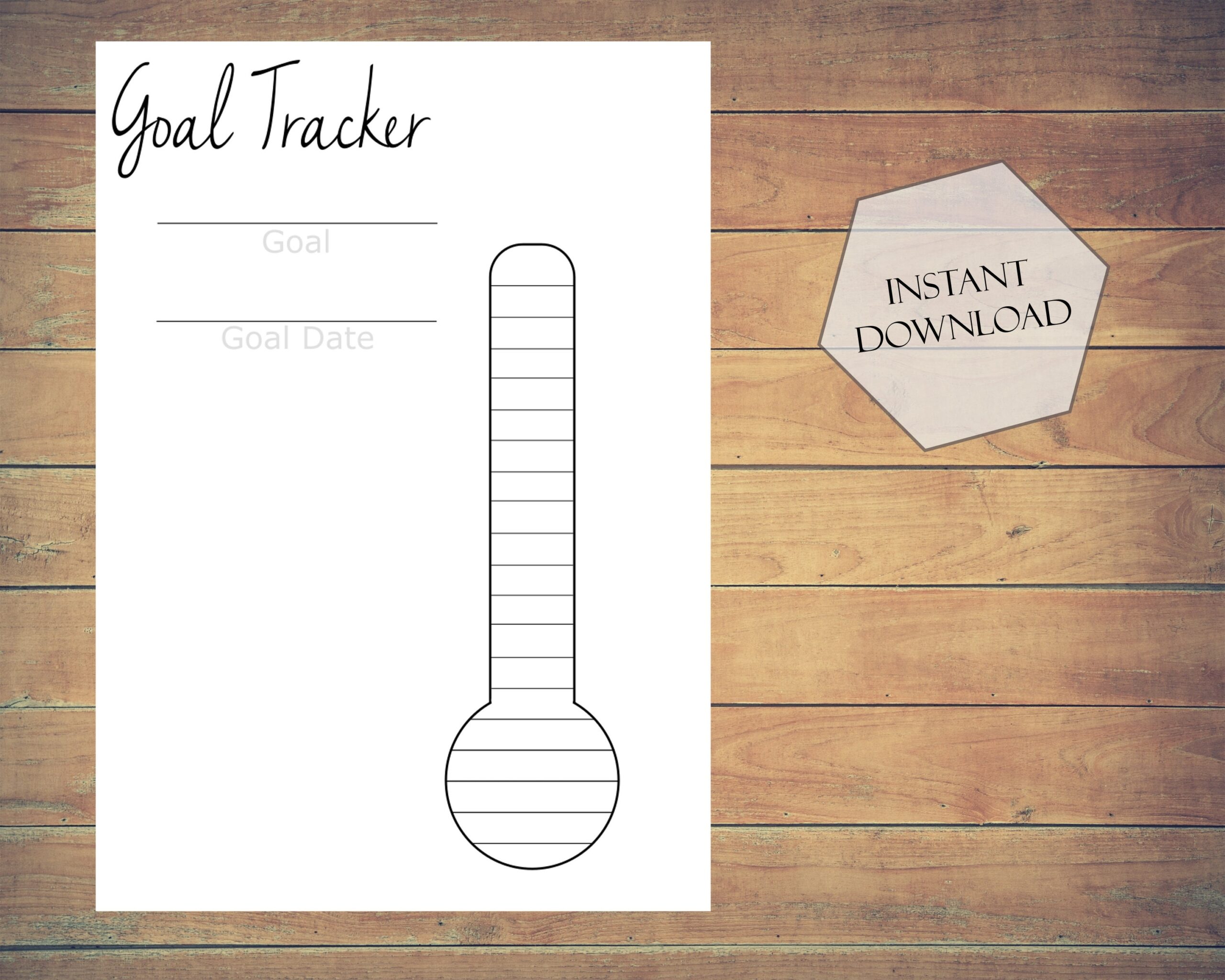 Blank Goal Thermometer 15000 Printable