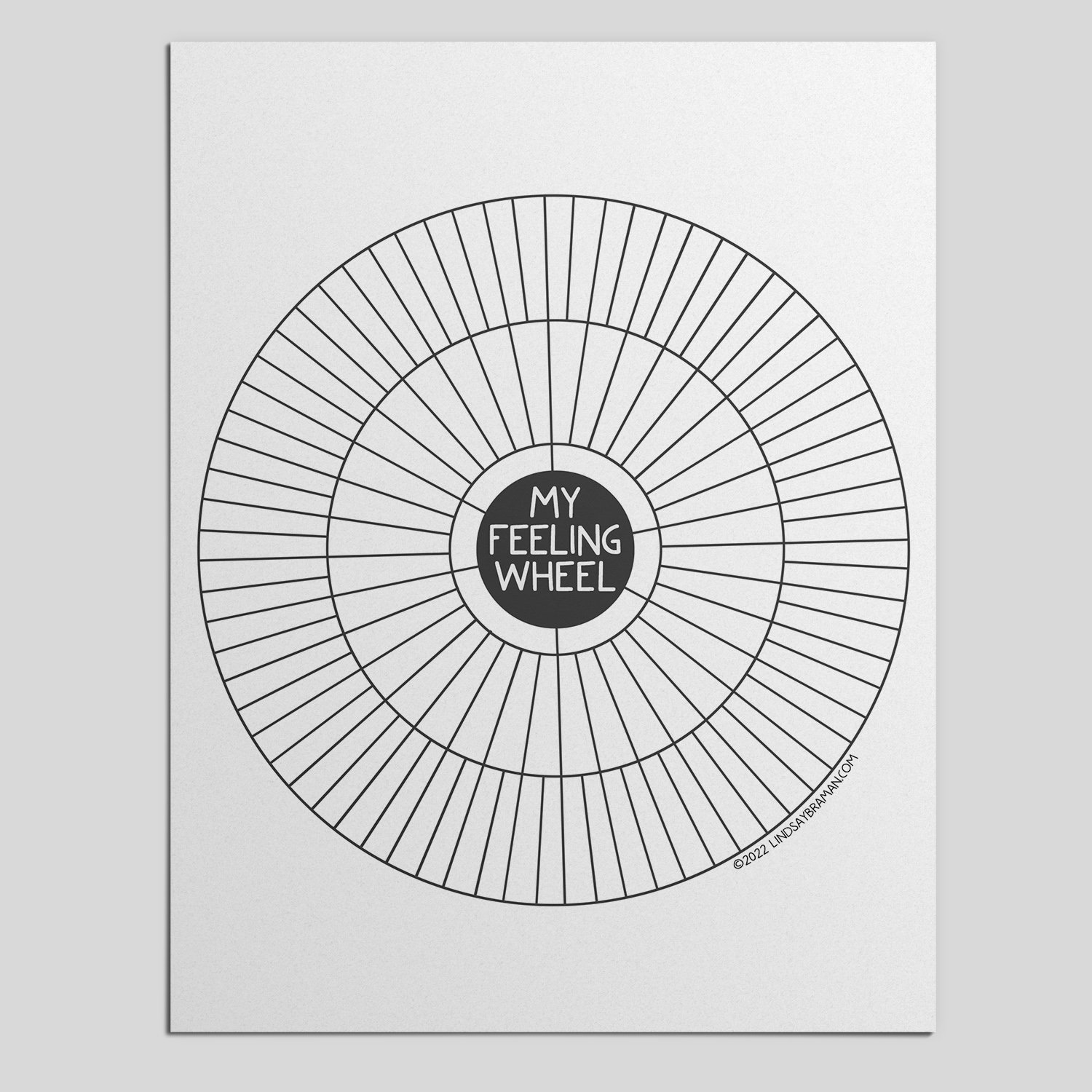 Free Blank Wheel Circle Printable