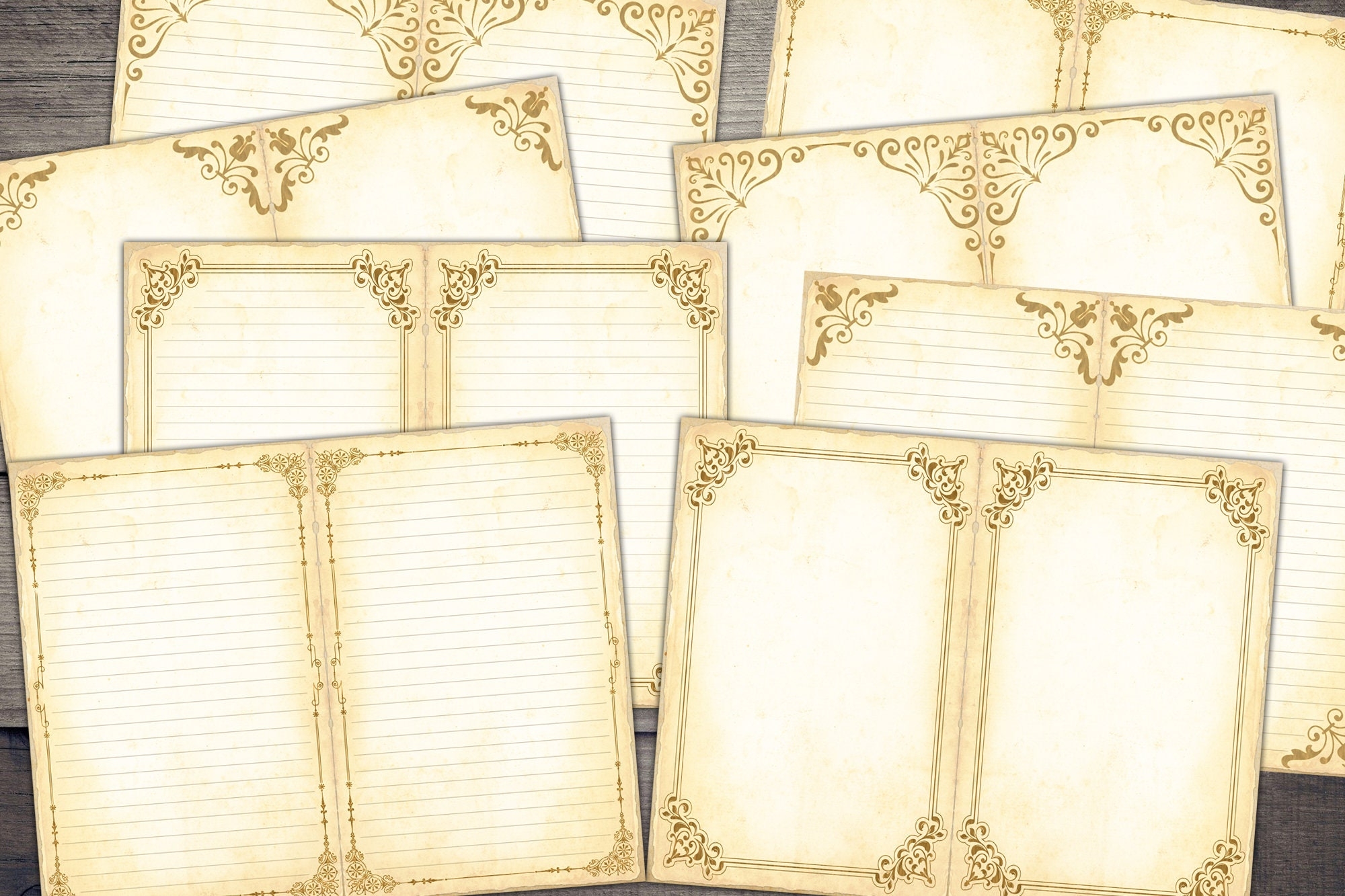 Vintage Printable Book Page Blank