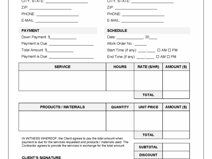 Printable Work Order Templates To Manage Your Work Orders Monday Blog