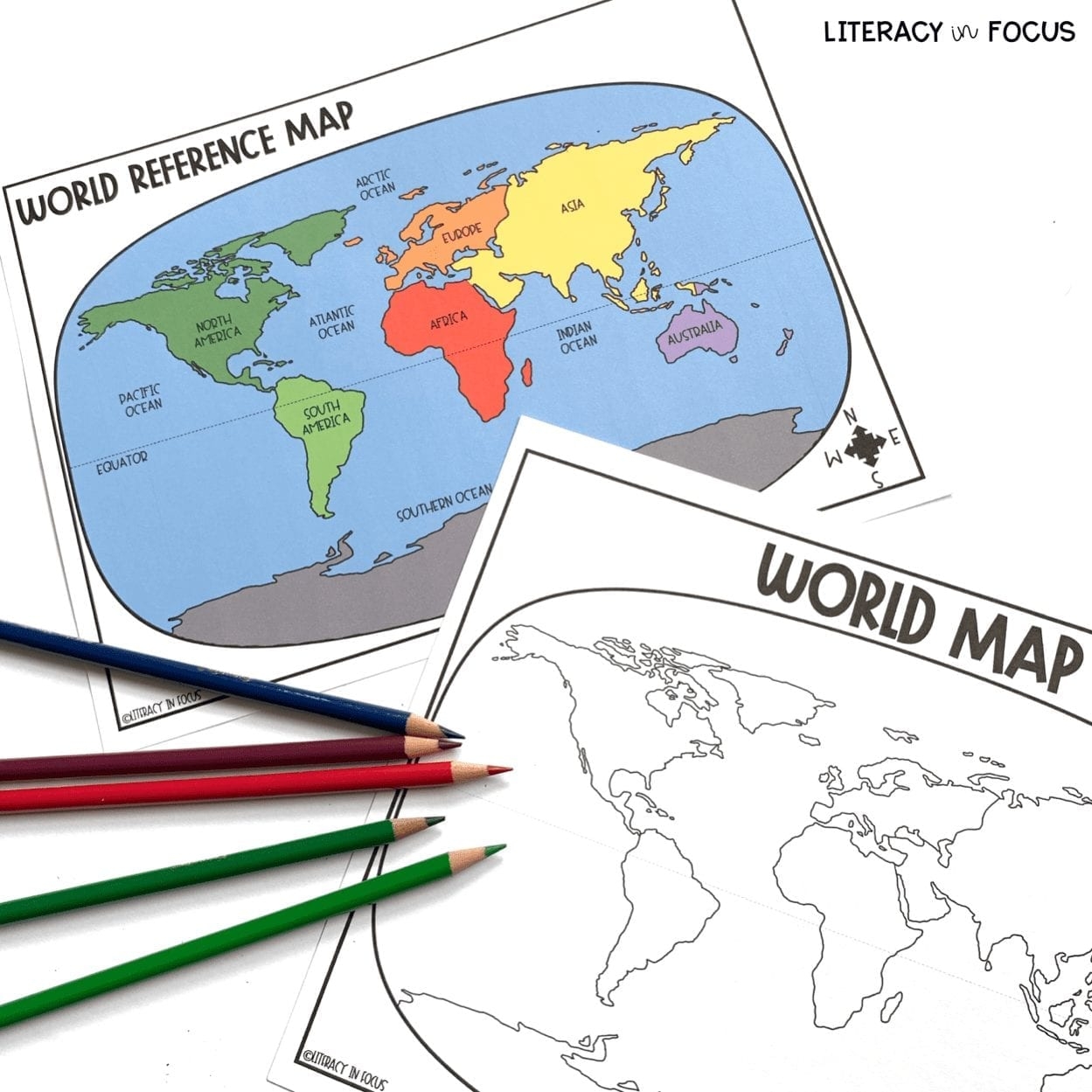 Blank World Map Quiz Printable