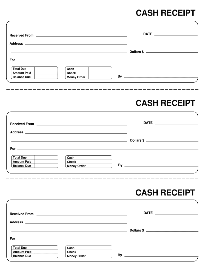 Receipt Template Fill Online Printable Fillable Blank PdfFiller