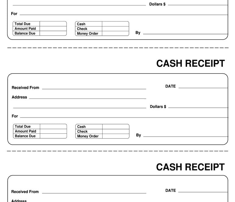 Receipt Template Fill Online Printable Fillable Blank PdfFiller