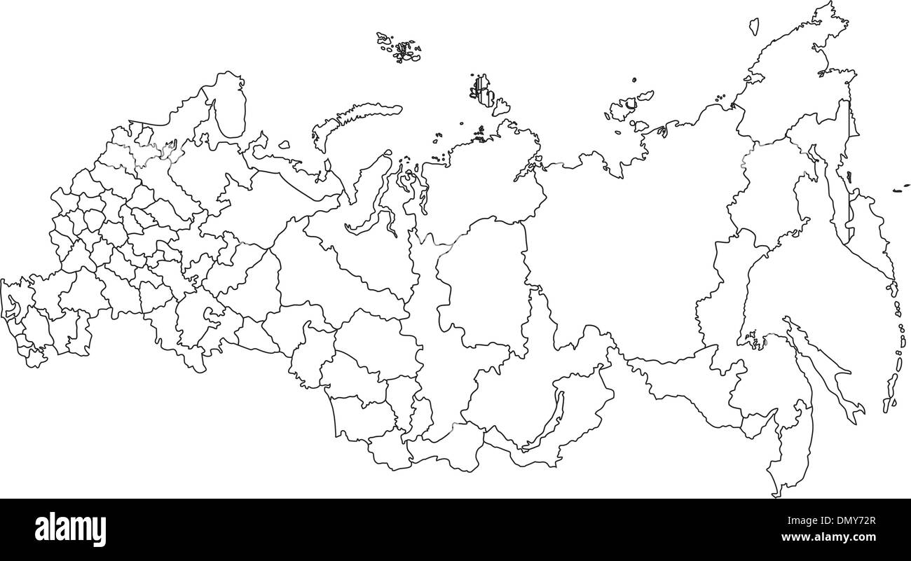 Russia Map Outline Hi res Stock Photography And Images Alamy
