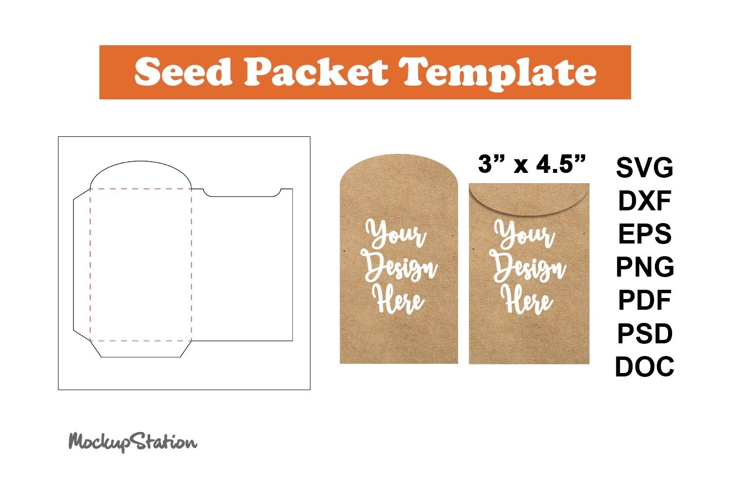 Blank Seed Packet Template Printable