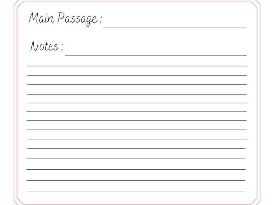 Sermon Notes Sermon Notes Template Digital Print Pdf Png Etsy