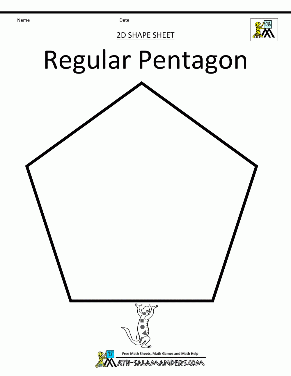 Shapes For Kids Regular Polygons