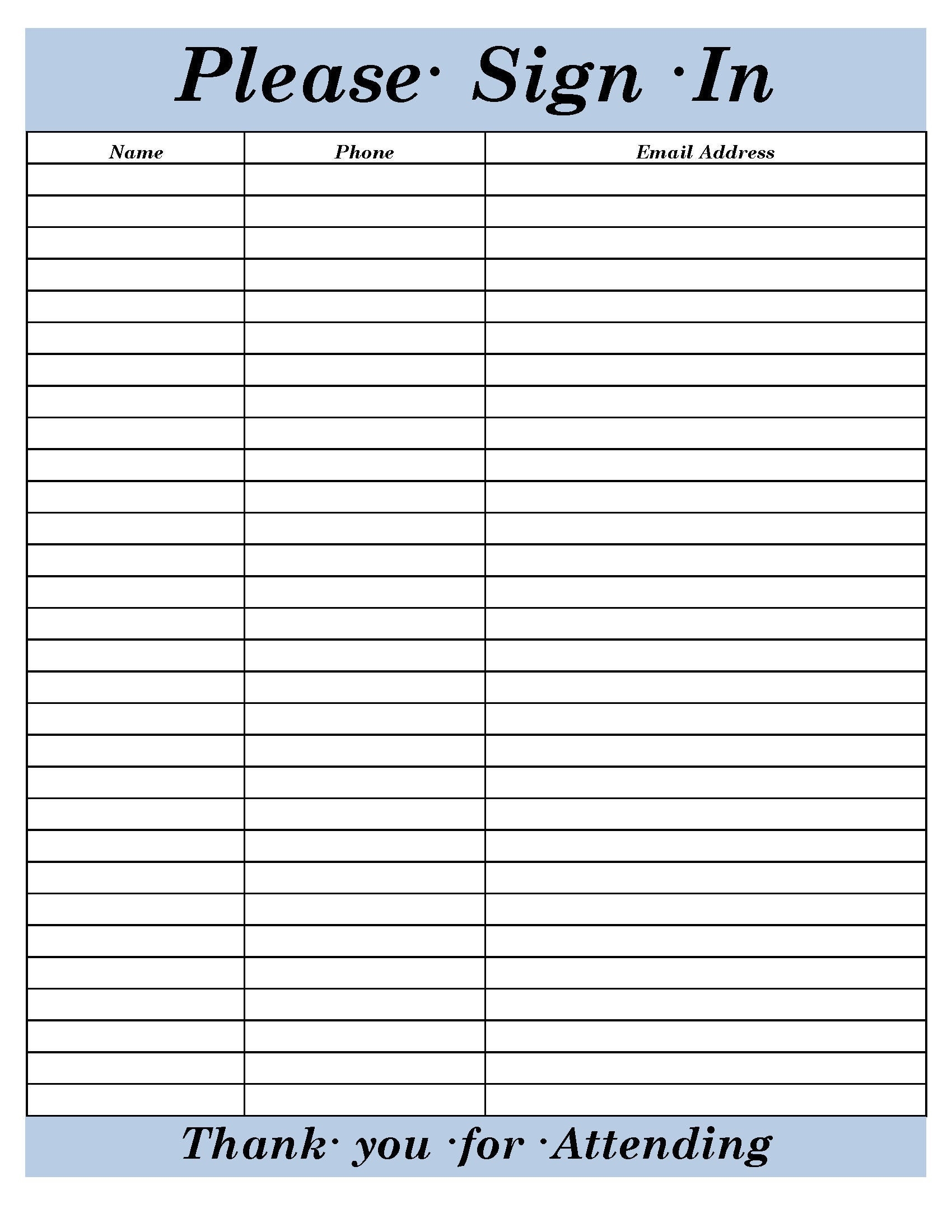 Sign In Sheet template Versatile Printable And Editable Client Sign In Sheet Open House Sign In Printable PDF Realtor Sign In Etsy