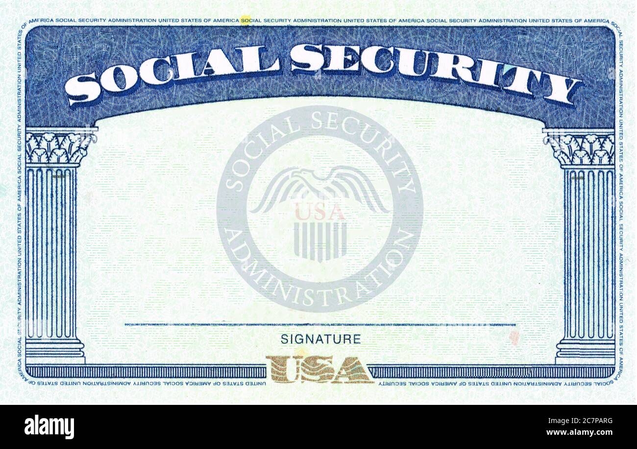 Social Security Card Usa Hi res Stock Photography And Images Alamy
