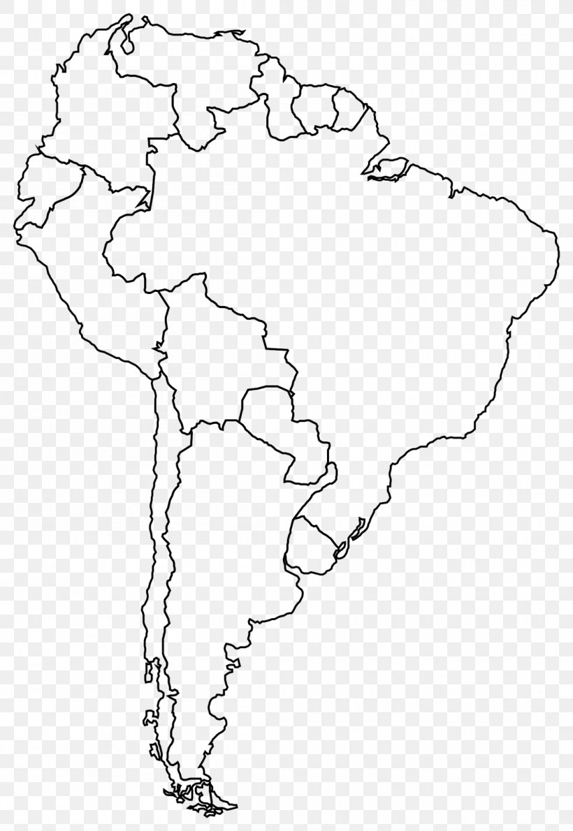 Latin America Blank Map Printable