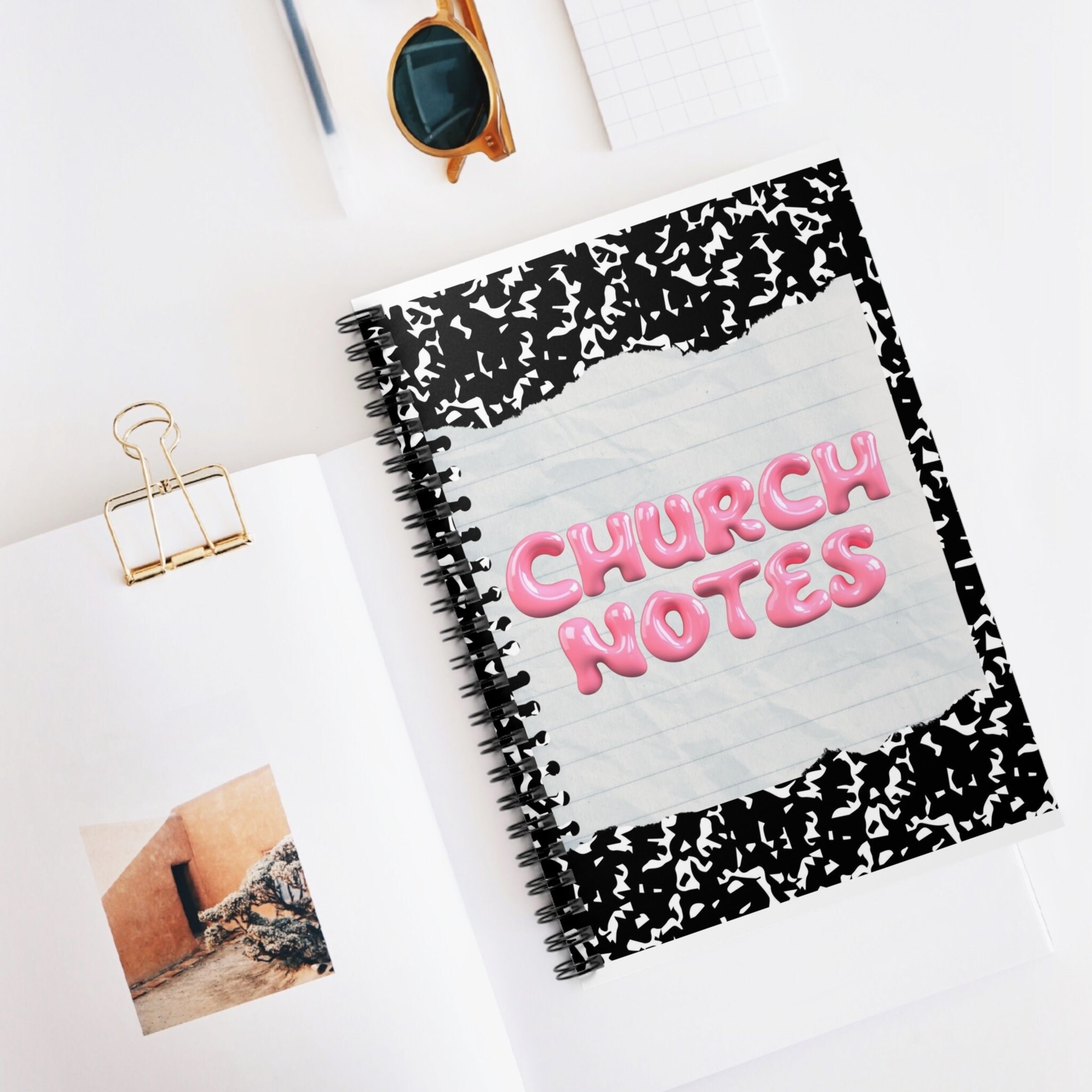 Spiral Notebook Ruled Line Notebook church Notebook christian Gifts bible Study Notepad prayer Journal sermon Notes Journal christmas Gift Etsy