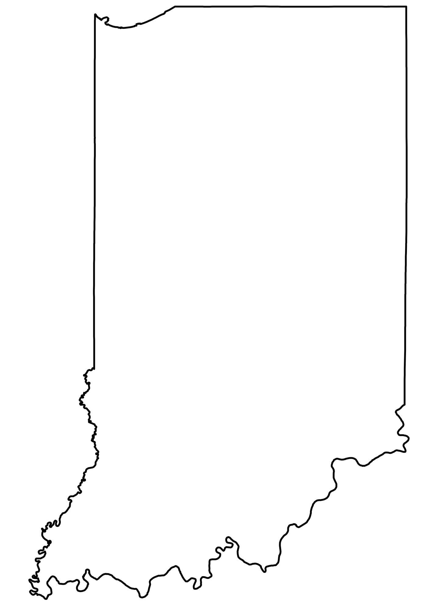 State Outlines Blank Maps Of The 50 United States GIS Geography