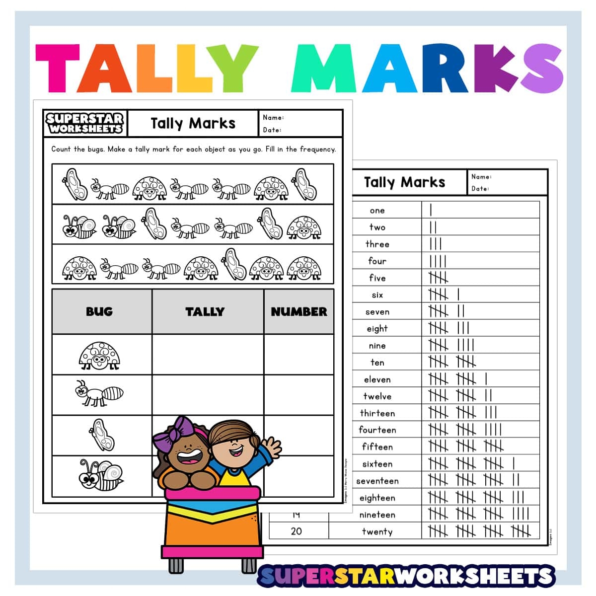 Printable Blank Tally Chart Template