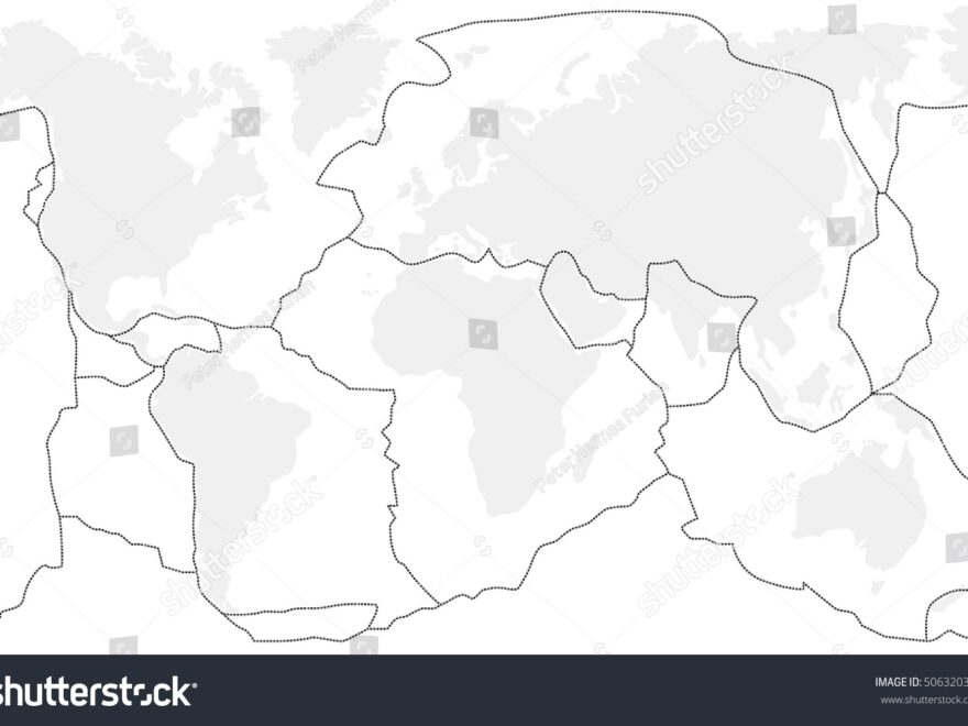 Tectonic Plates Empty Map Over 4 Royalty Free Licensable Stock Illustrations Drawings Shutterstock