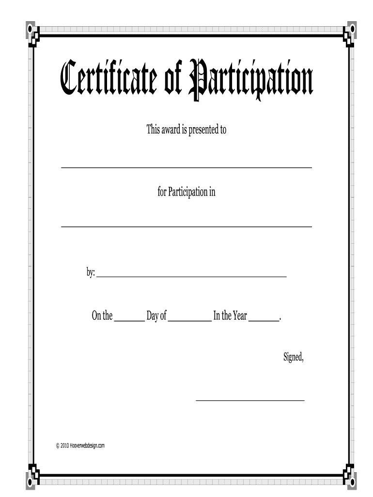 Templates Certificates Fill Online Printable Fillable Blank PdfFiller