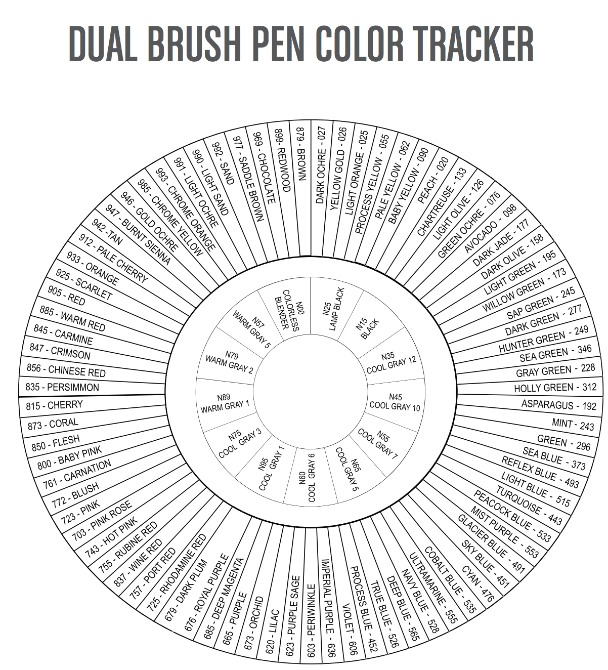 Tombow Color Wheel 2025 Www alhudapk