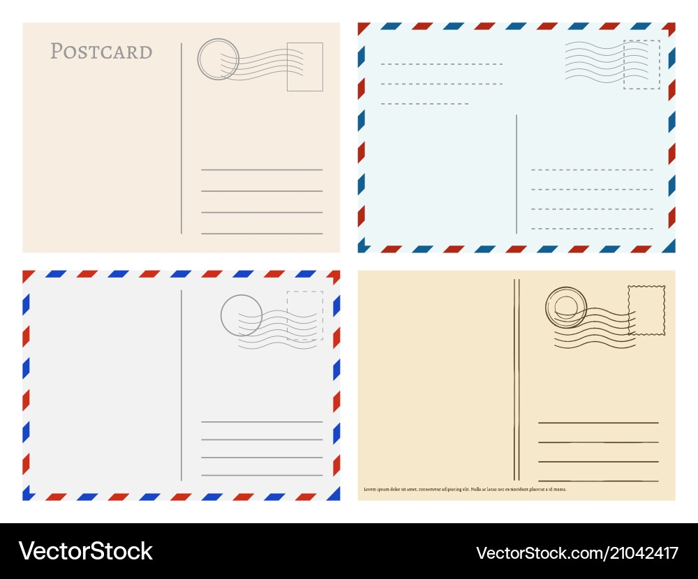 Printable Blank Postcard Greetings From