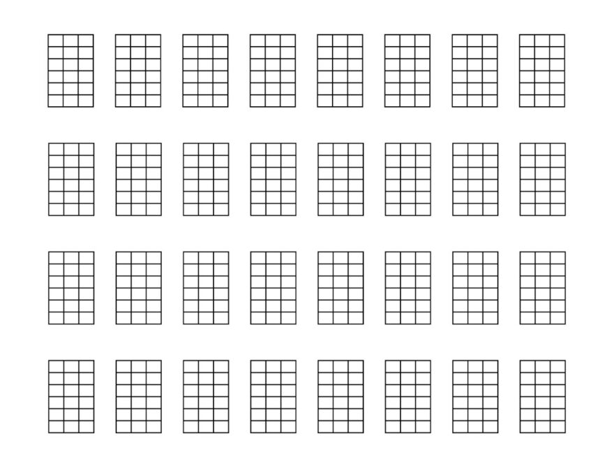 UKEonomics Blank Ukulele Tabs And Chord Charts