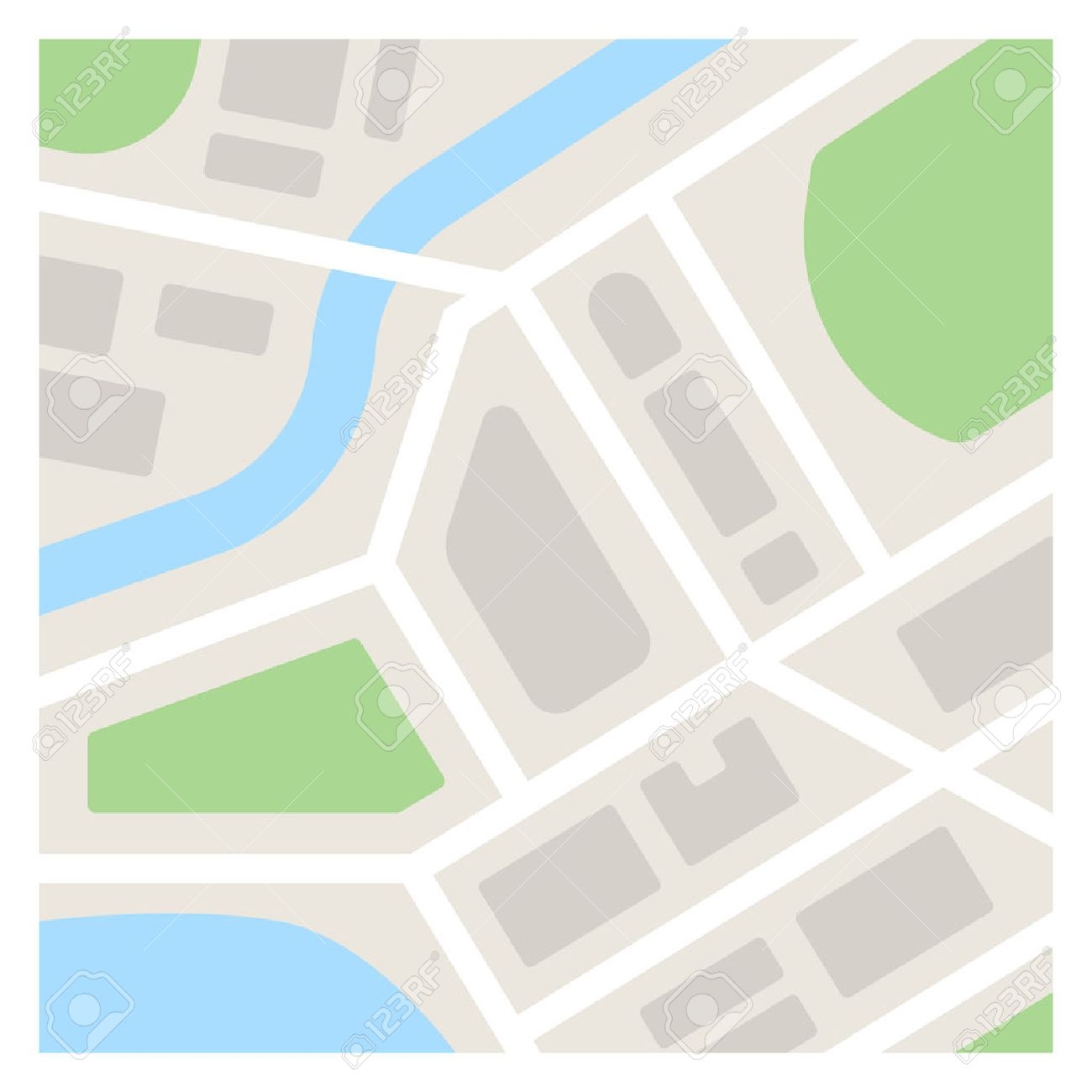 Vector Map Template Illustration Simple Flat City Map Royalty Free SVG Cliparts Vectors And Stock Illustration Image 50314192 