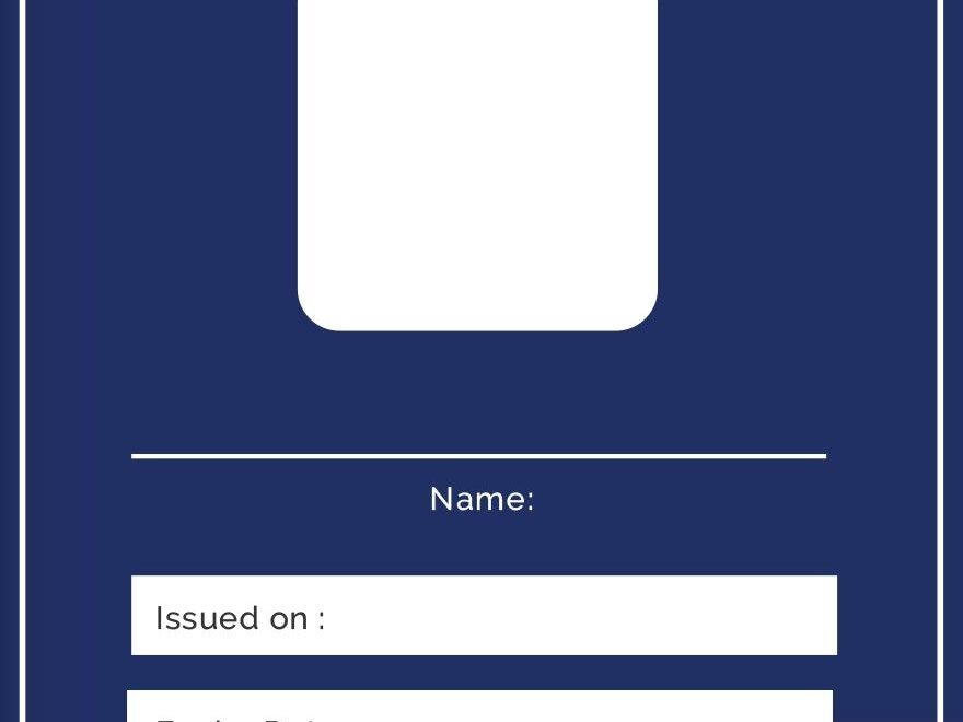 Vertical Blank ID Card Template In Publisher Illustrator Word Pages Download Template
