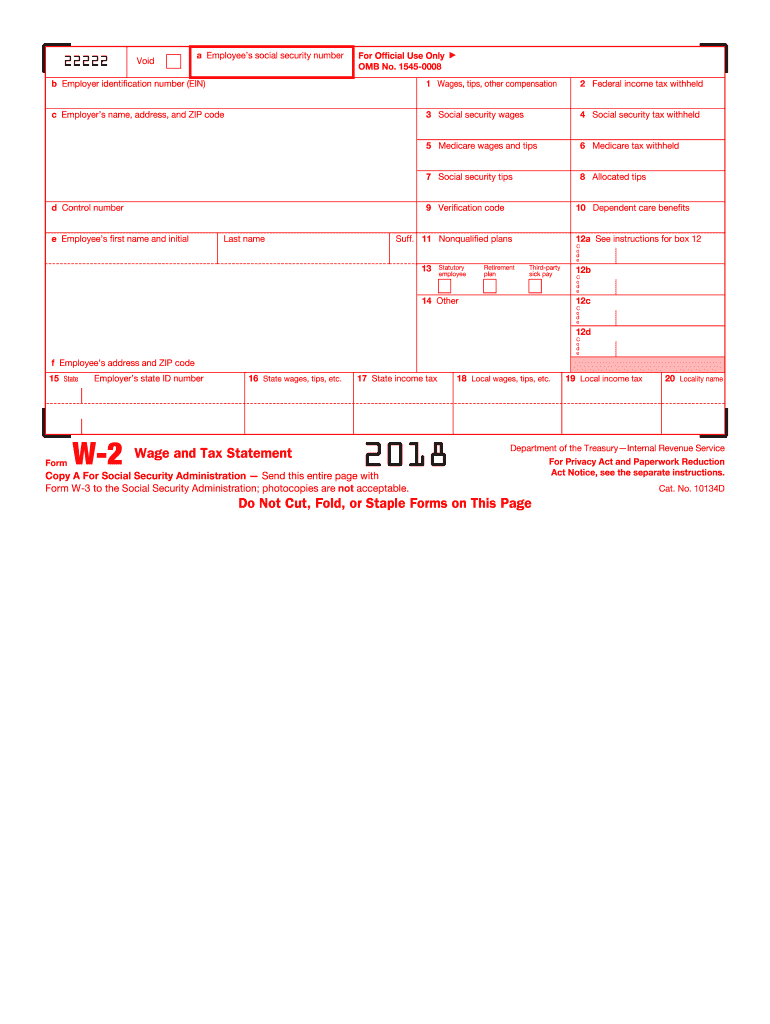 W 2 Form 2016 Fill Out Sign Online DocHub
