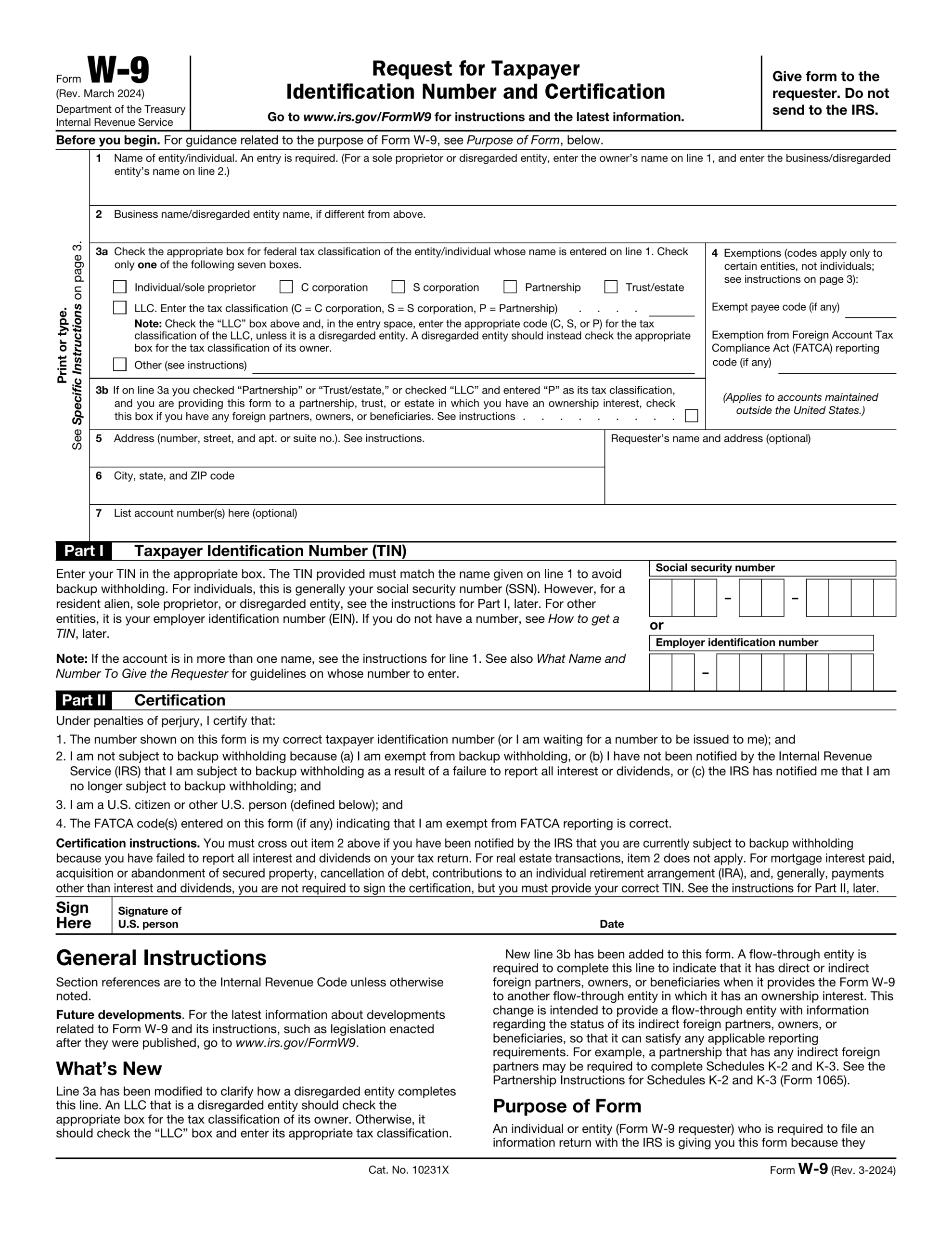 W 9 Form 2024 2025 How To Fill Out And Download PDF Guru