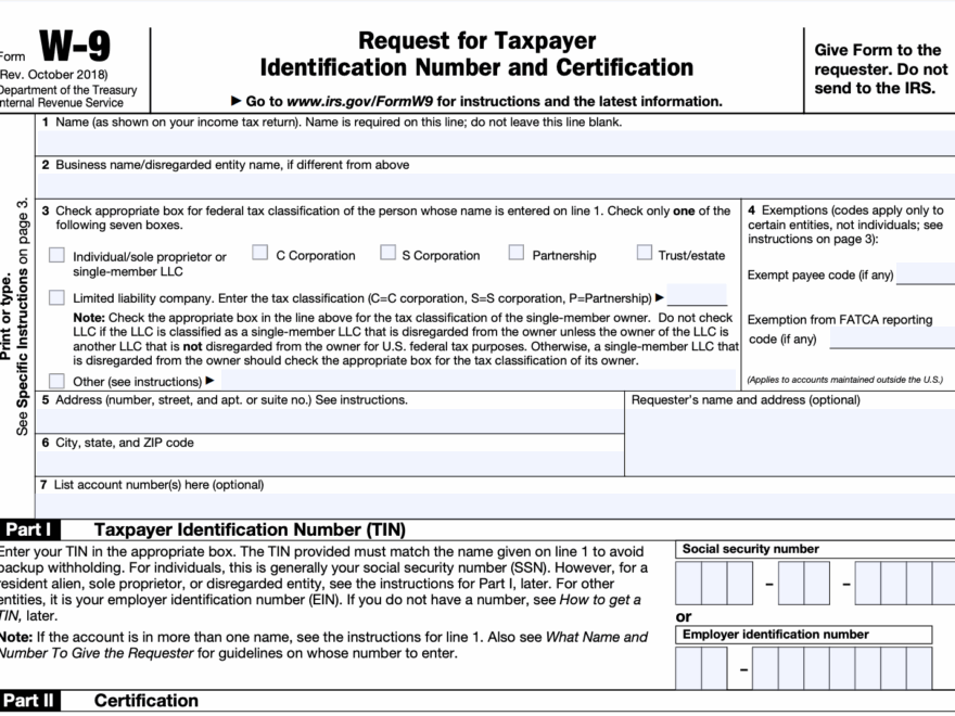 W 9 Form Fill Out The IRS W 9 Form Online For 2023 Smallpdf