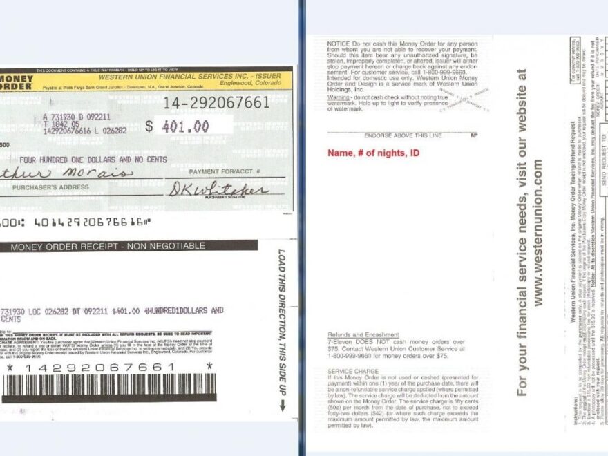Western Union Refund Money Order Form Worksheets Library