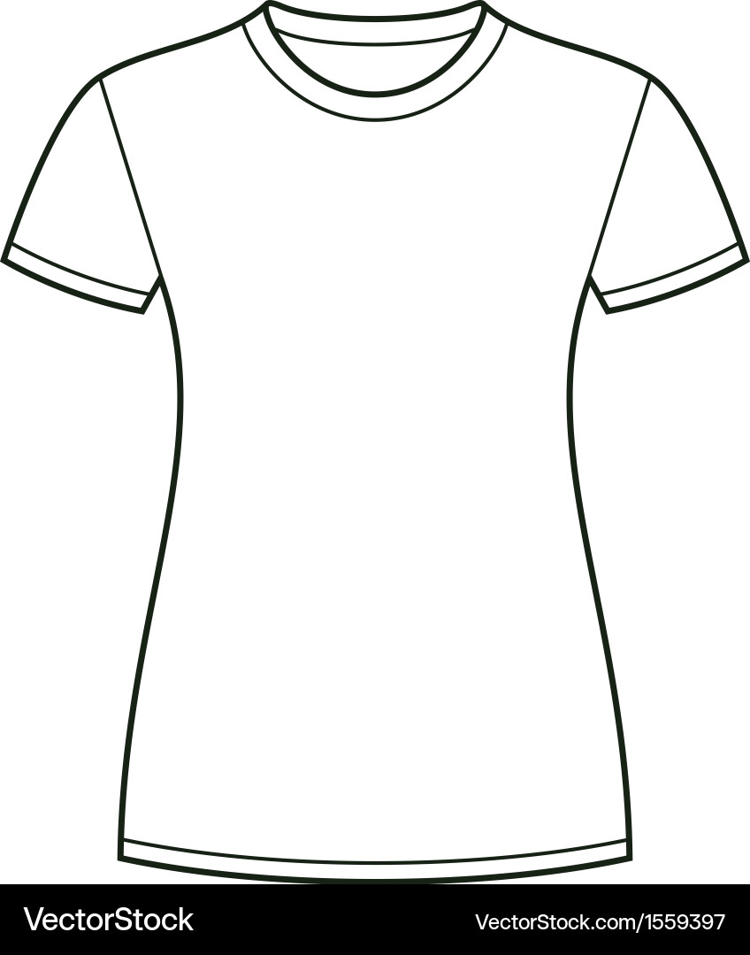 White T shirt Design Template Royalty Free Vector Image