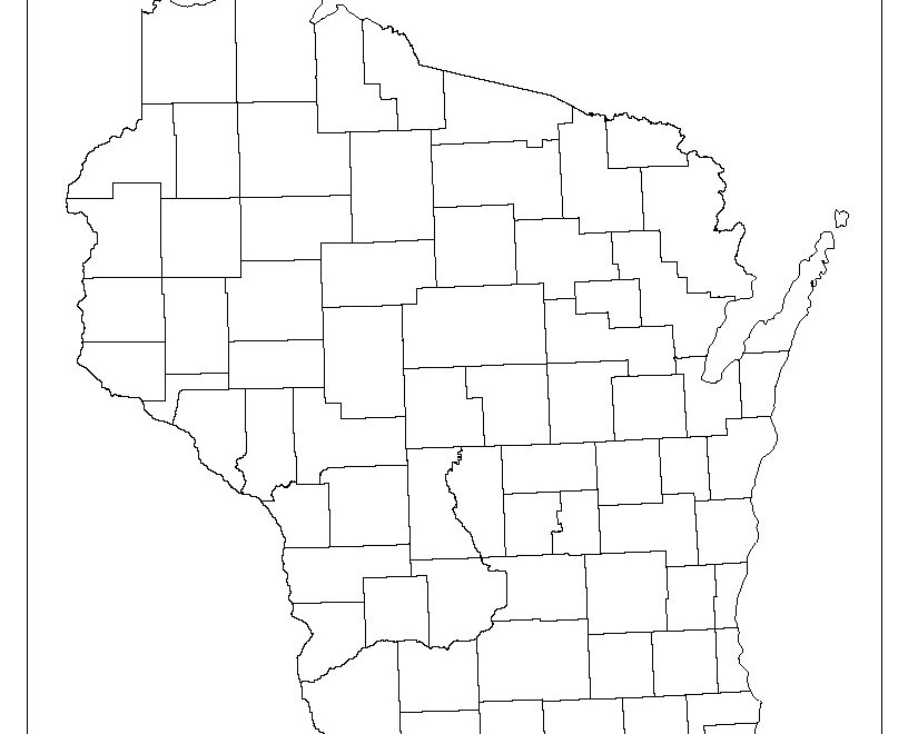 Wisconsin Blank Map