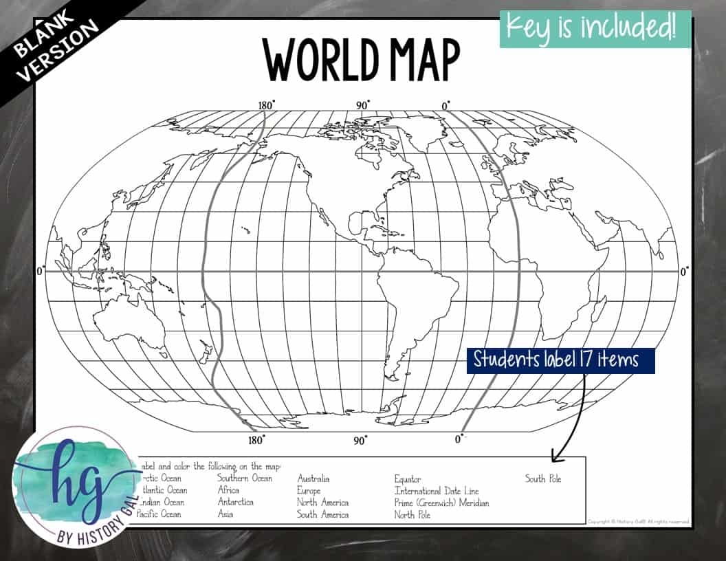 Printable Blank Antacrctic Circle Map