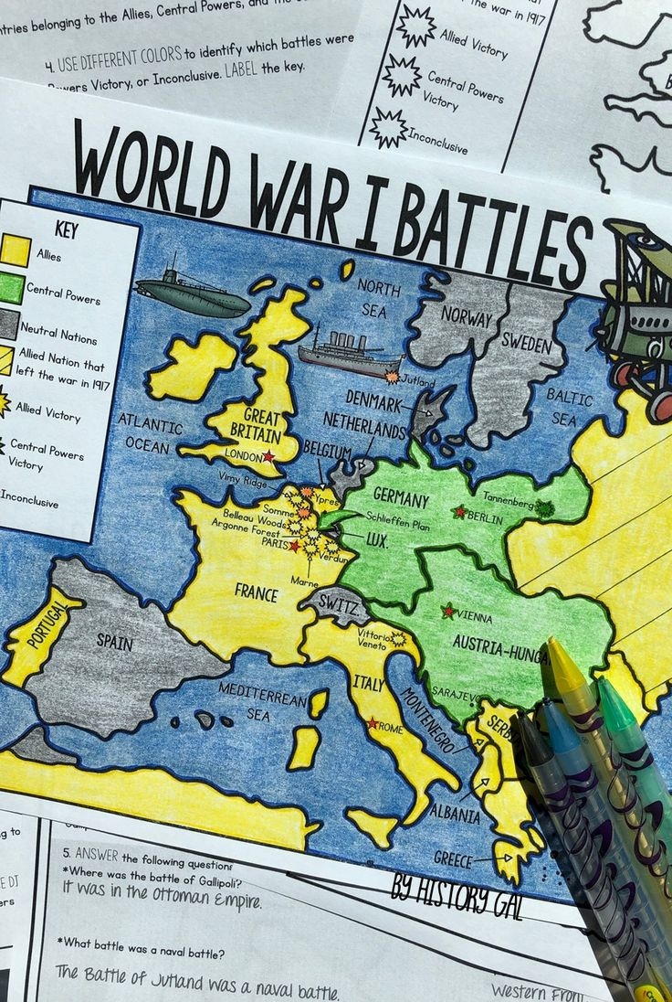 Free Printable Wwi Blank Timeline
