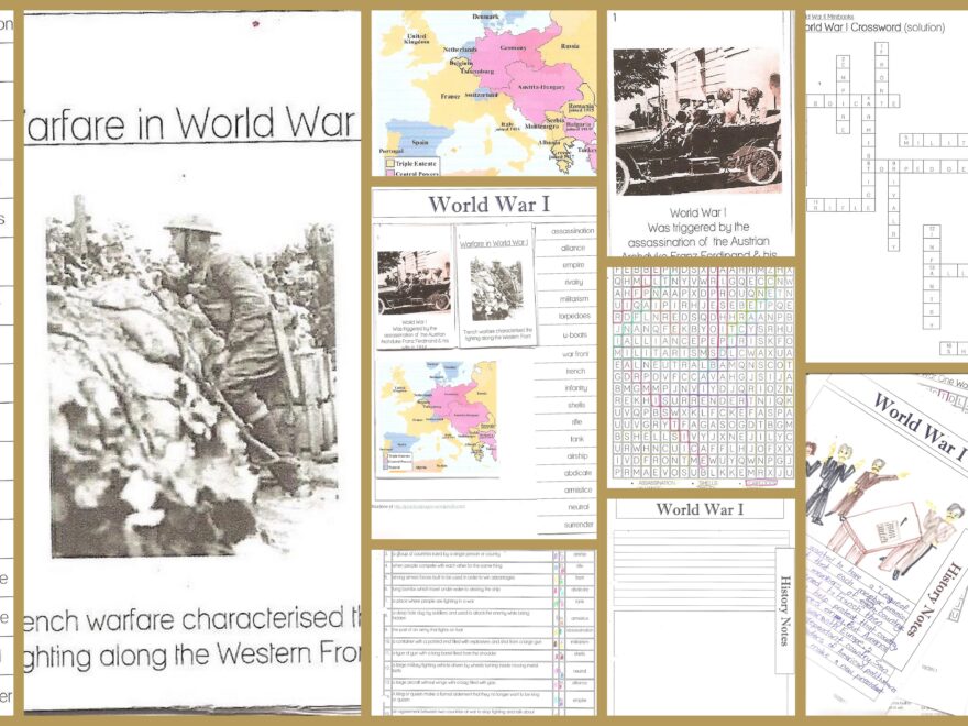 World War I Minibooks And Notebook Pages Practical Pages