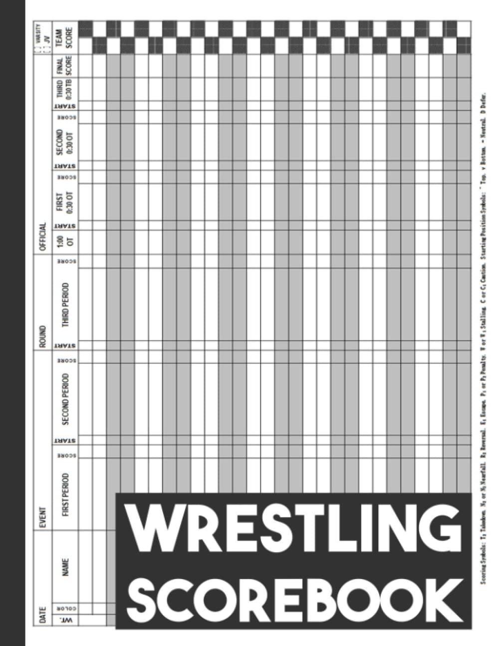 Blank Wrestling Score Sheets Printable