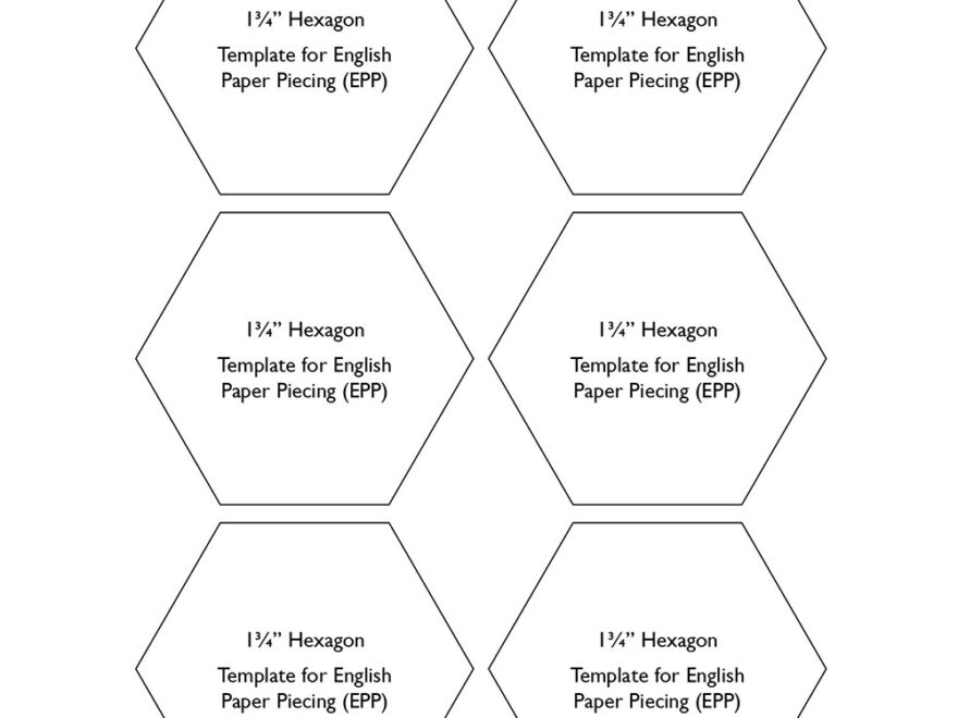 1 3 4 Hexagon Free Templates