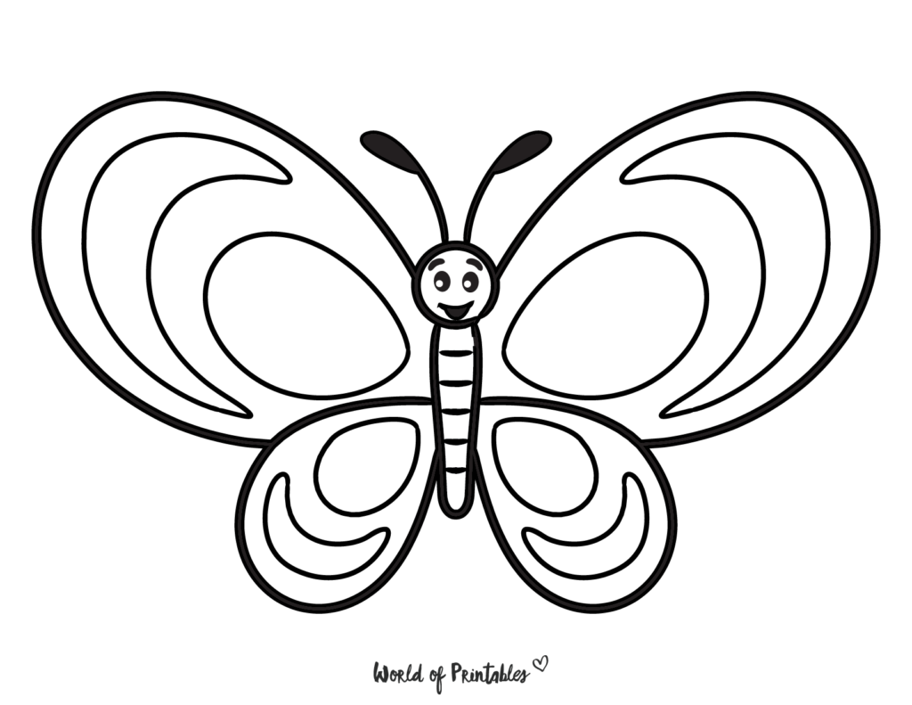 100 Easy Coloring Pages For Kids World Of Printables