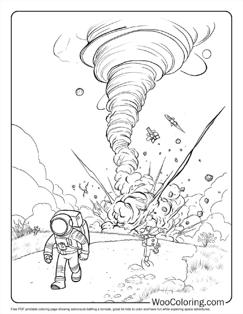 100 Tornado Coloring Pages Free PDF To Print Woo Coloring