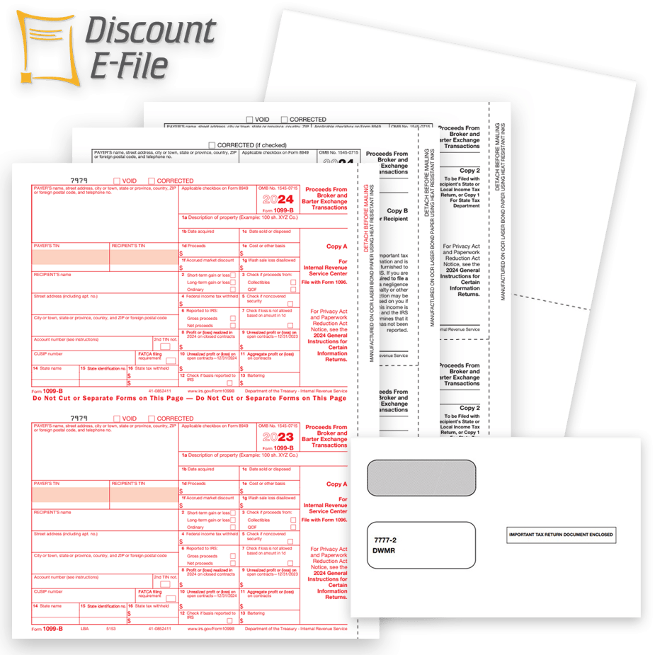 Printable Blank 1099-B Form 2025