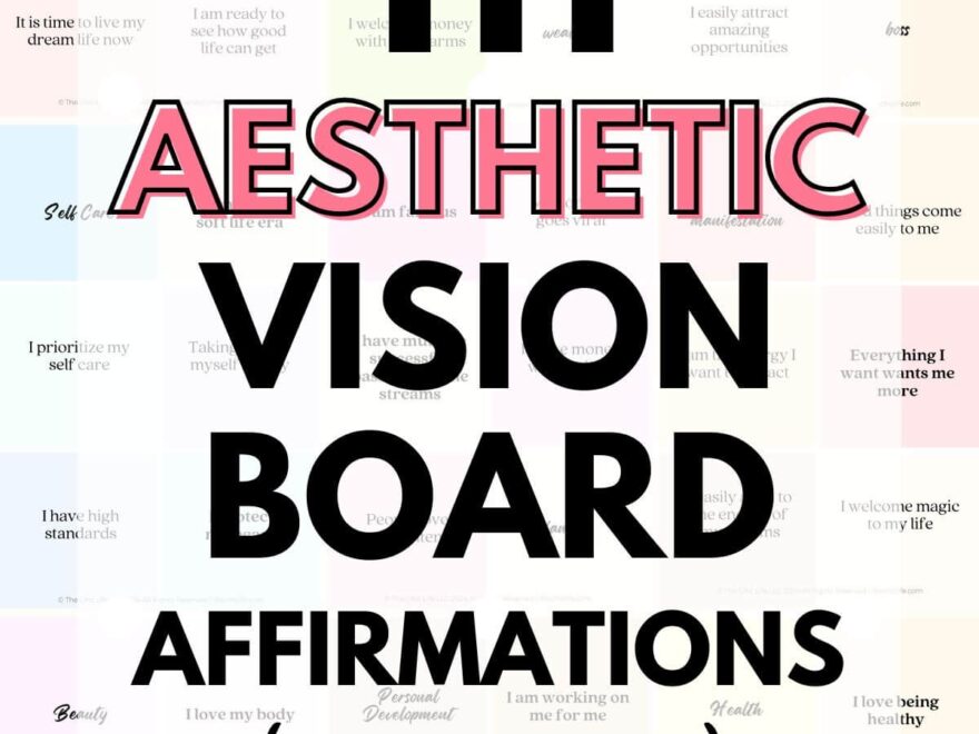 111 Aesthetic Vision Board Affirmations 2025 Free Printable The Chic Life