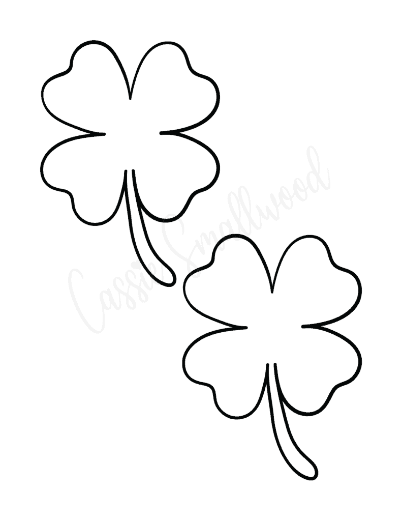 Free Printable Clover Leaf Page