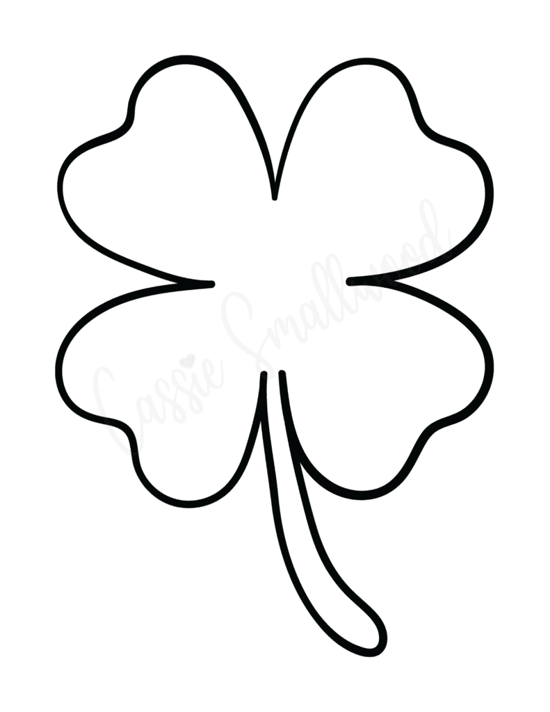 12 Cute Four Leaf Clover Printable Templates FREE Cassie Smallwood 12 Cute Four Leaf Clover Printable Templates FREE Cassie Smallwood