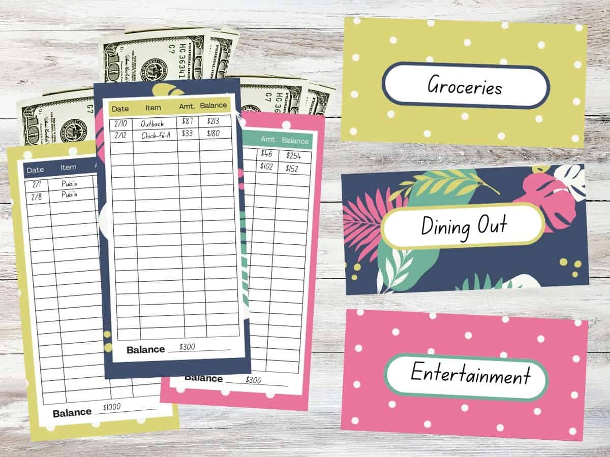 Free Printable Cash Envelope System Template Word