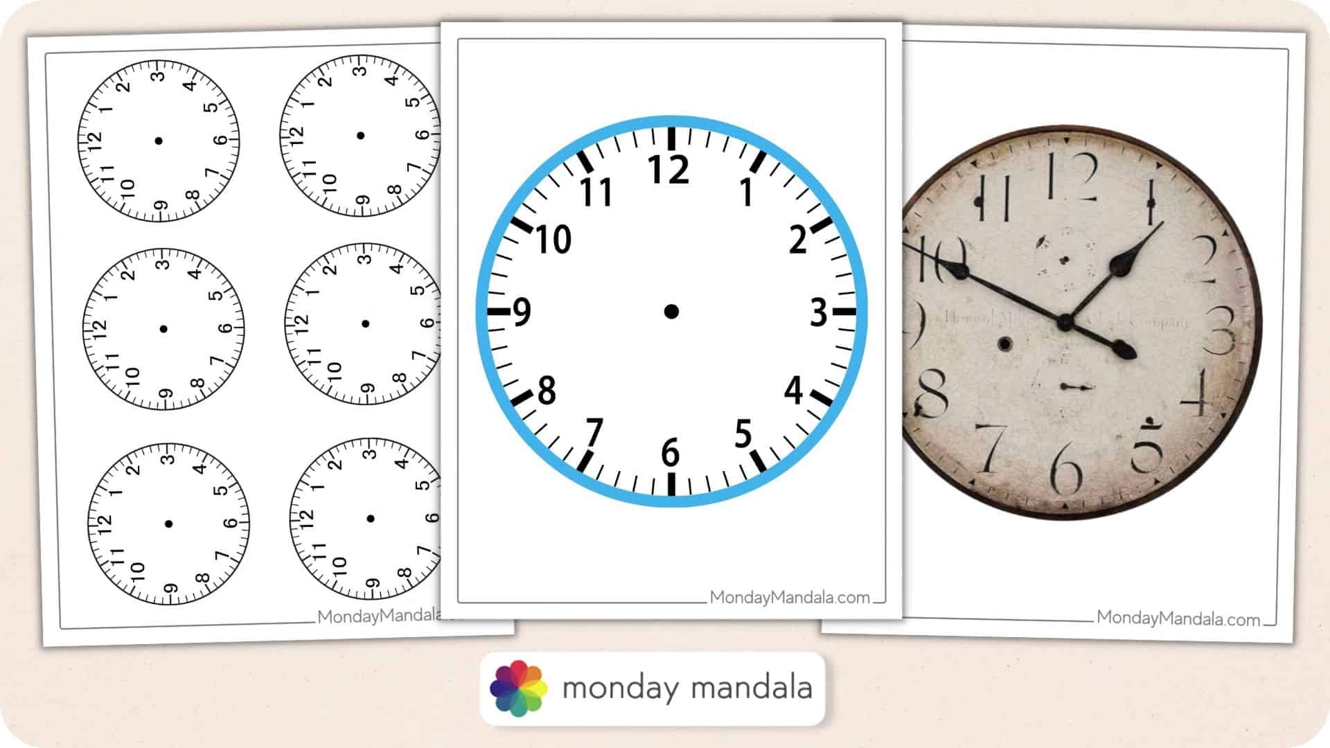 Printable Clock Face Template With Hands Printable Clock Face Template With Hands