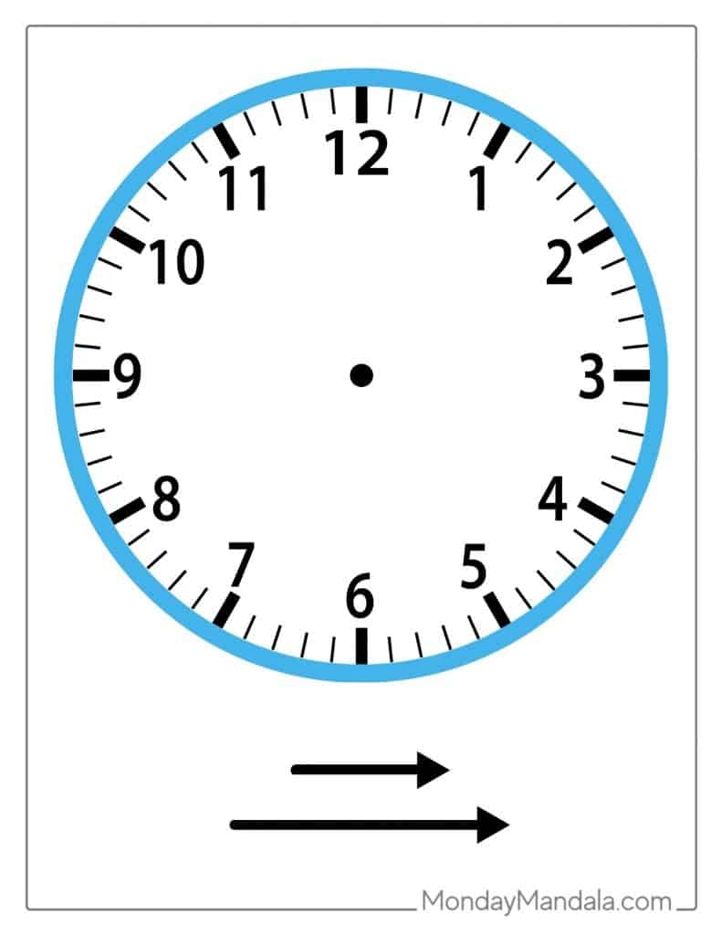 14 Printable Clock Faces Free PDFs To Download Print 14 Printable Clock Faces Free PDFs To Download Print