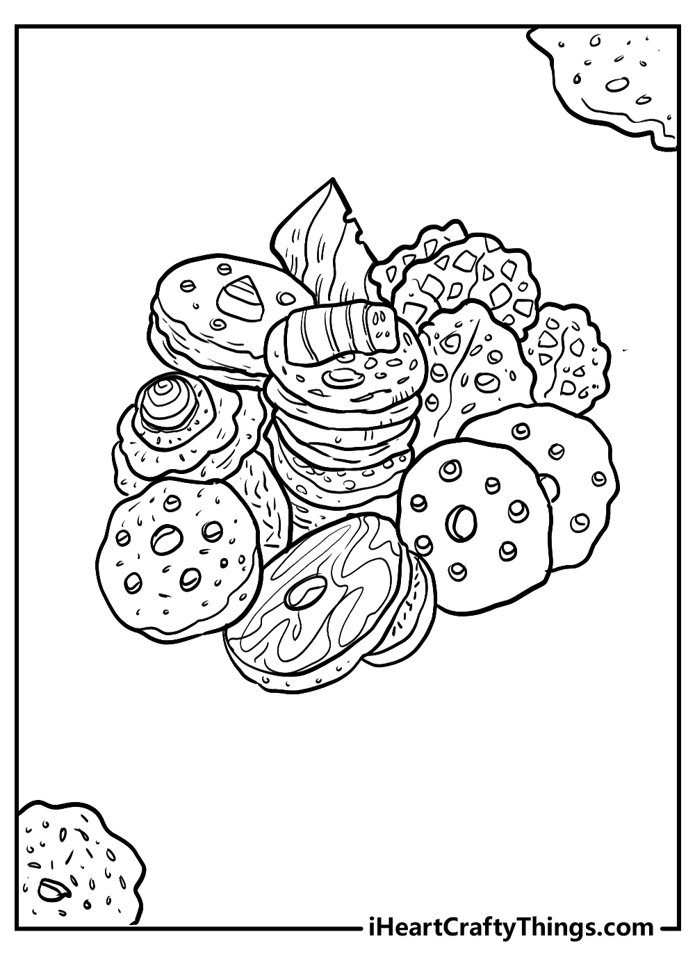 Biscuit Coloring Page Printable Free